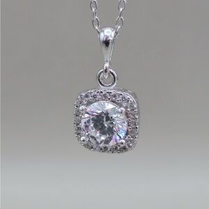 Elegant 925 Sterling Silver Pendant Necklace
